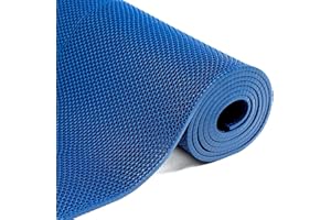 GOOFCXO 3Ft x 16.4Ft Drainage Floor Mat, 0.22" Thickness Non-Slip PVC Long Drainage Mat, Commercial Floor Mat for Pool Bathro