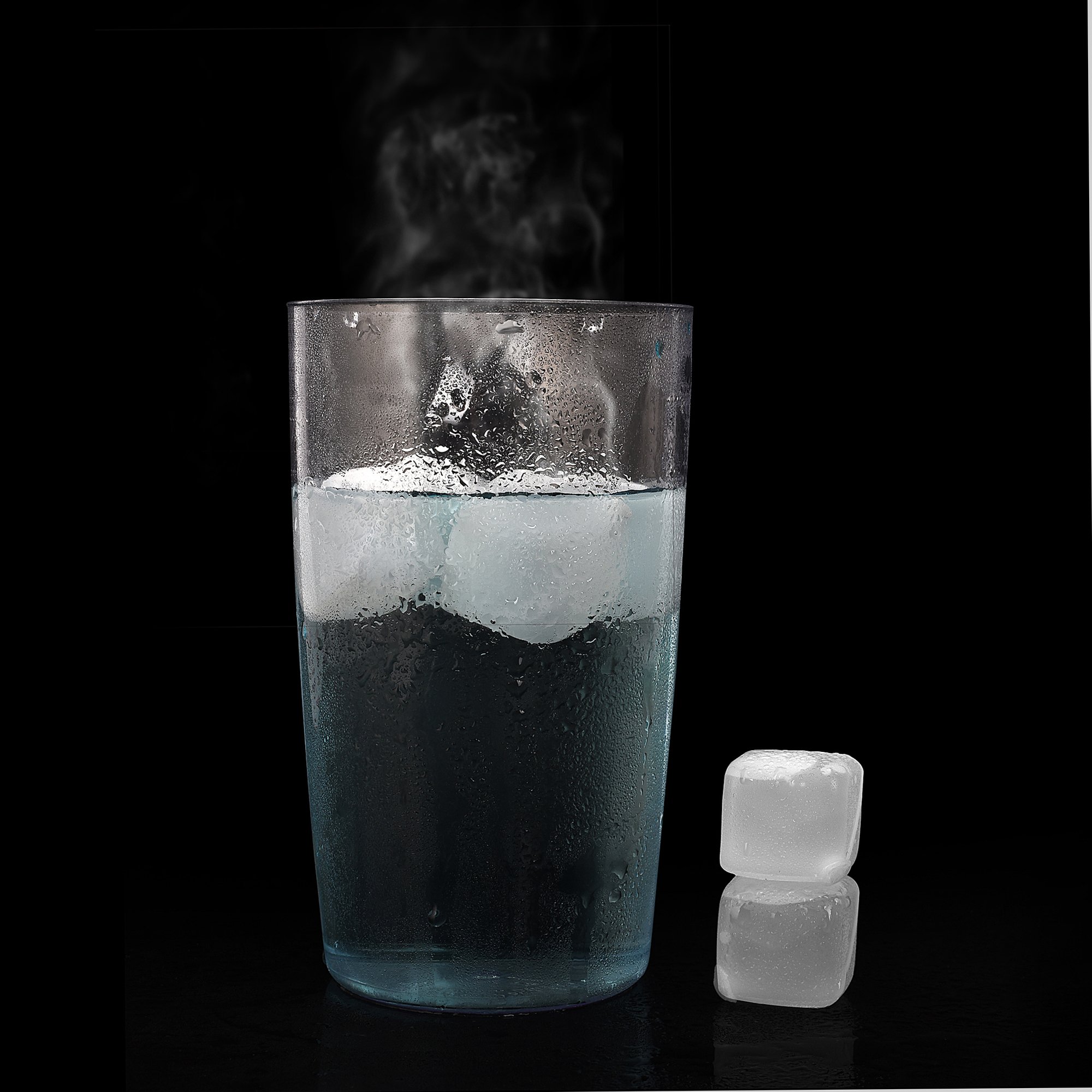 Reusable Ice Cubes [BPA Free, Dishwasher Safe] Cooking Ball Rocks for Whiskey Wine Beer and Drinks 12 PCS