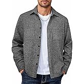 COOFANDY Men's Flannel Shirts Long Sleeve Casual Cotton Plaid Button Down Shirt Jacket with Pockets
