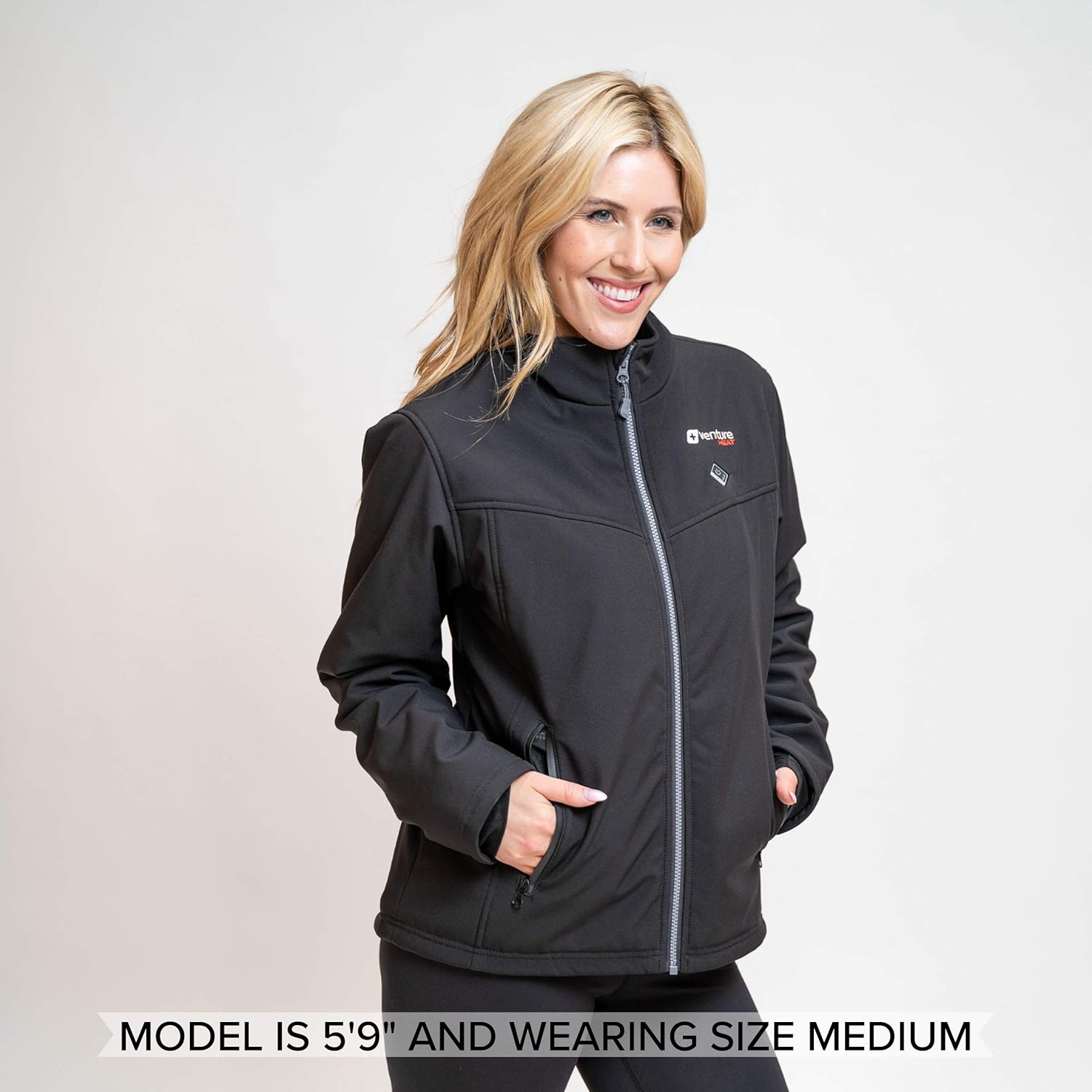 Venture Heat Women's Softshell Heated Jacket with Battery - Windproof Electric Insulated Coat, Outlast 2.0 at  Women's Coats Shop