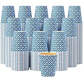 MUCHII 300 Count Paper Cups 8 oz, Disposable Drinking Cups for Party, Picnic, Travel, and Events