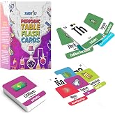 Zastic! Laminated Periodic Table Flash Cards 118 - Great for Chemistry Flash Cards and Periodic Table Games