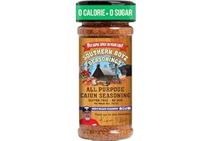 SBO SOUTHERN BOYZ OUTDOORS Southern Boyz Seasoning All-Purpose Cajun Seasoning – Gluten-Free, No MSG, 8 oz Shaker – Versatile Rub & Spice Blend for Meats, Seafood, Vegetables, Soups, and Cajun Classics