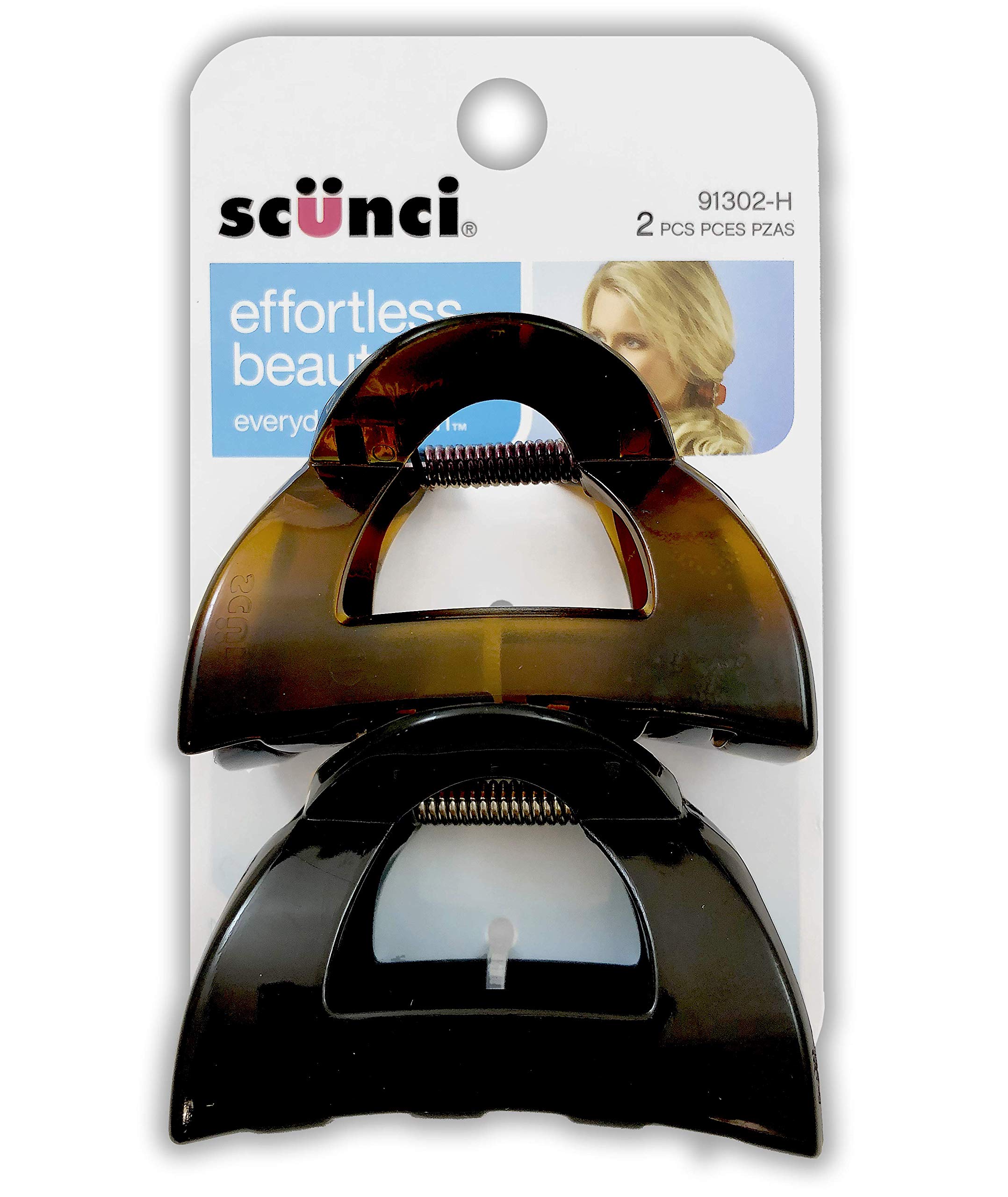 Scunci Jaw Hair Clips 2 Pcs. Hair Clips Beauty