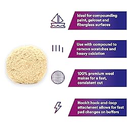 3M Perfect It 05719 Wool Compound Pad, 9