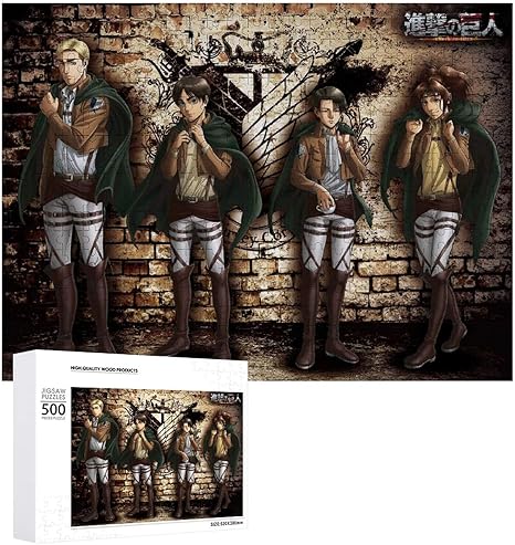 Amazon Co Jp 500 1000ピース 進撃の巨人 ジグソーパズル 面白い 木のパズル 娯楽遊戯盤遊戯 大人のジグソーパズル 子供用 初心者向け ギフト ホーム キッチン
