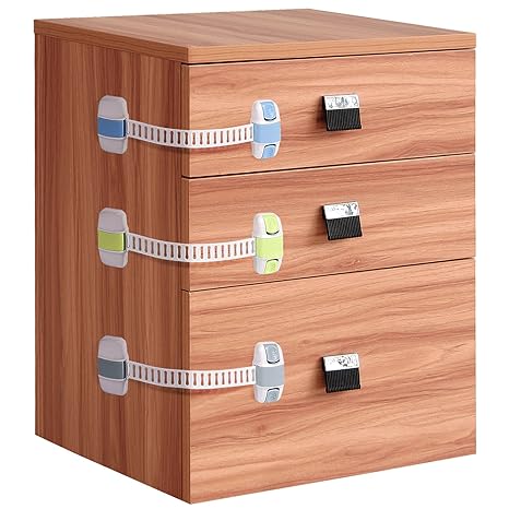 Baby Safety Locks Willceal 8 Pack Child Protective Adjustable