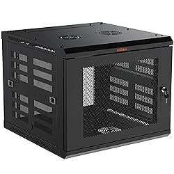 ECHOGEAR 9U Network Rack - Enclosed Wall Mount Rack