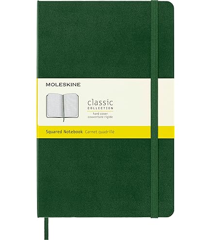 Amazon.com : Moleskine Notebook, Extra Large, Squared, Myrtle