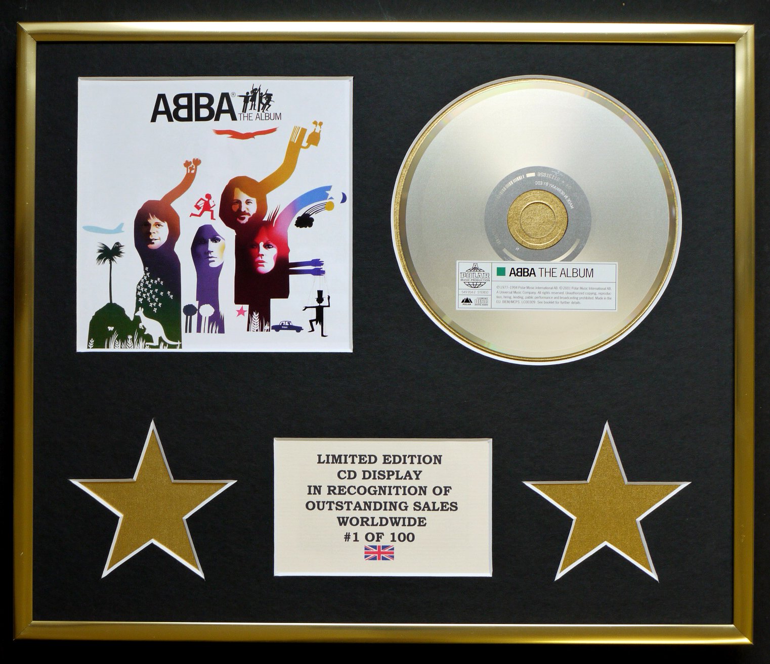 ABBA/CD DISPLAY/LIMITED EDITION/COA/THE ALBUM