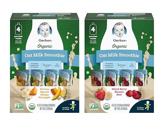 gerber organic oat milk smoothie