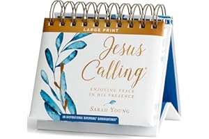 Jesus Calling: Enjoying Peace in His Presence Large Print (A DaySpring Inspirational DayBrightener) - Perpetual Calendar