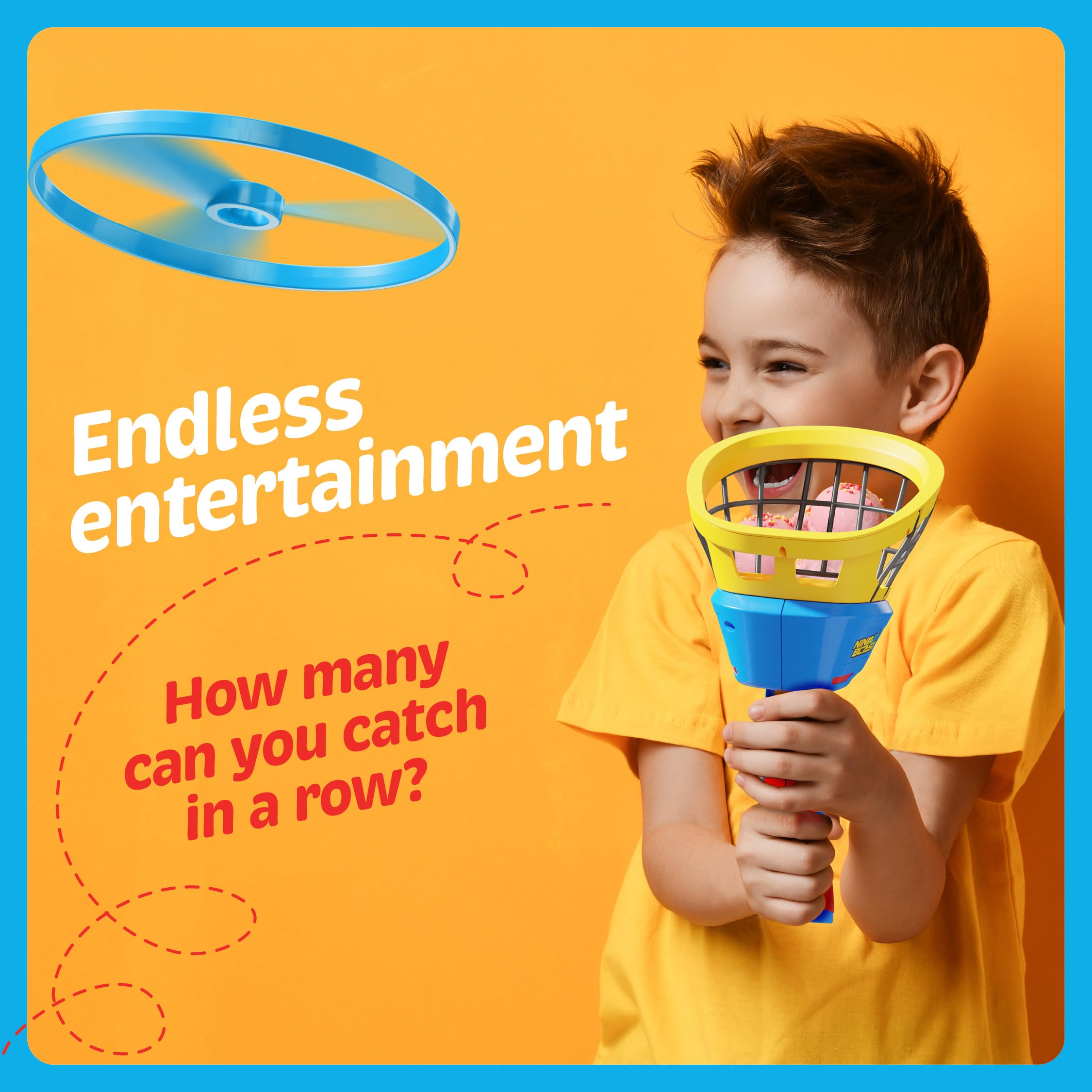 Flying Disc Launcher for Kids - Boys Toys Ages 4-8 Year Old - Birthday Gifts for Boy Age 4, 5, 6, 7, 8, Years - Outdoor Toys Games Gift - Backyard Toy Activities Ideas - 6-8, 5-7