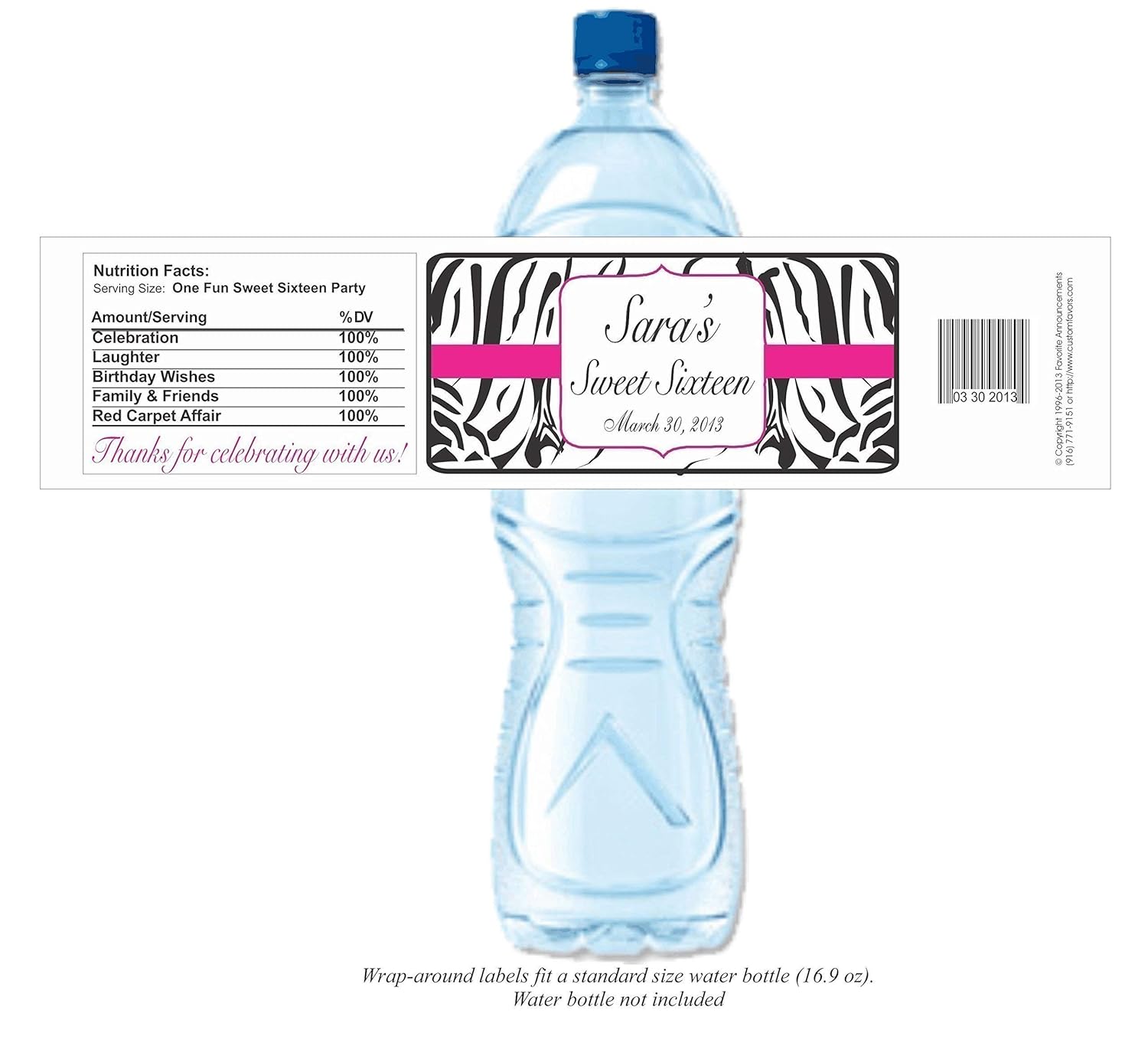 Standard Water Bottle Label Size Ythoreccio