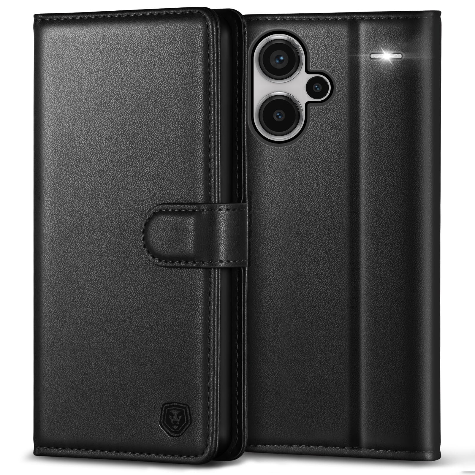 Kuafcase Mobile Phone Case for Xiaomi Redmi Note 13 Pro Plus 5G Case Premium PU Leather Flip Case Wallet Card Slot Stand Magnetic Case Cover Protective Case for Redmi Note 13 Pro Plus 5G - Black
