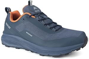 OUTJET Waterproof Hiking Shoes for Men Lightweight & Breathable Walking Sneaker for All-Terrain Outdoor