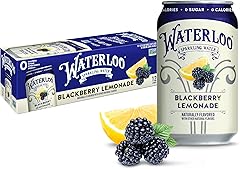 Waterloo Sparkling Water, Blackberry Lemonade Naturally Flavored, 12 Fl Oz Cans (Pack of 12) – Zero Calories and Zero Sugar o