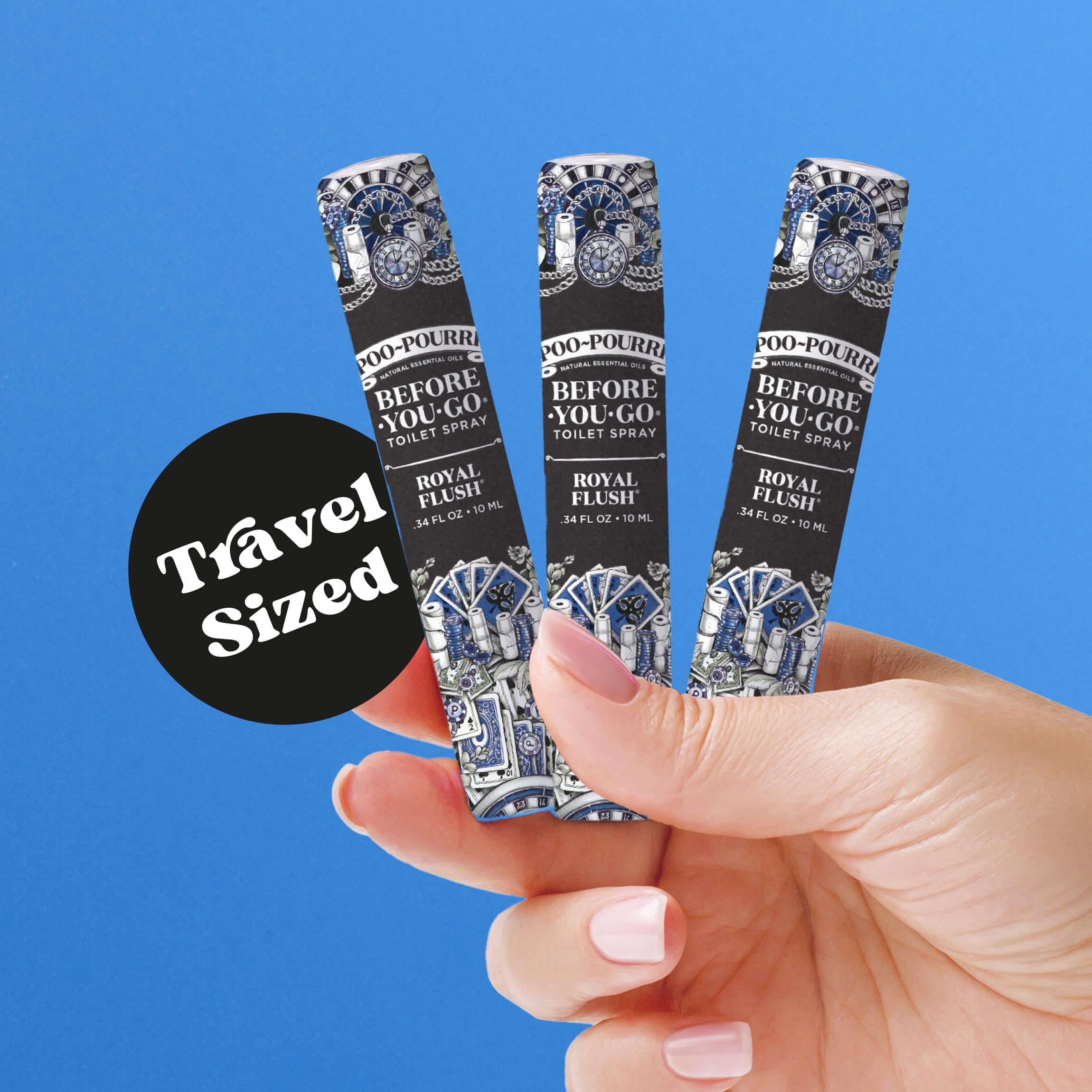 Poo-Pourri Before-You-Go Toilet Spray, Royal Flush, Travel Size 10 mL - Eucalyptus and Spearmint