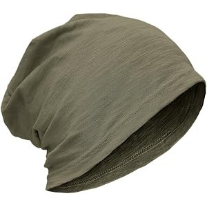 ROYBENS Lightweight 100% Cotton Slouchy Summer Beanie Men Women, Chemo Cap | 0.9 oz Ultra Lightweight T-Shirt Slub Cotton Bre