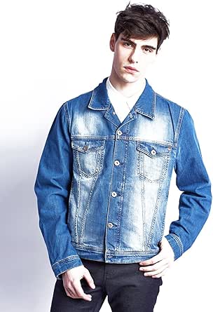 Mustang Denim Jacket Manhattan Jacket Classic Authentic Ring Denim Tinted Rinse Washed XXL Men 