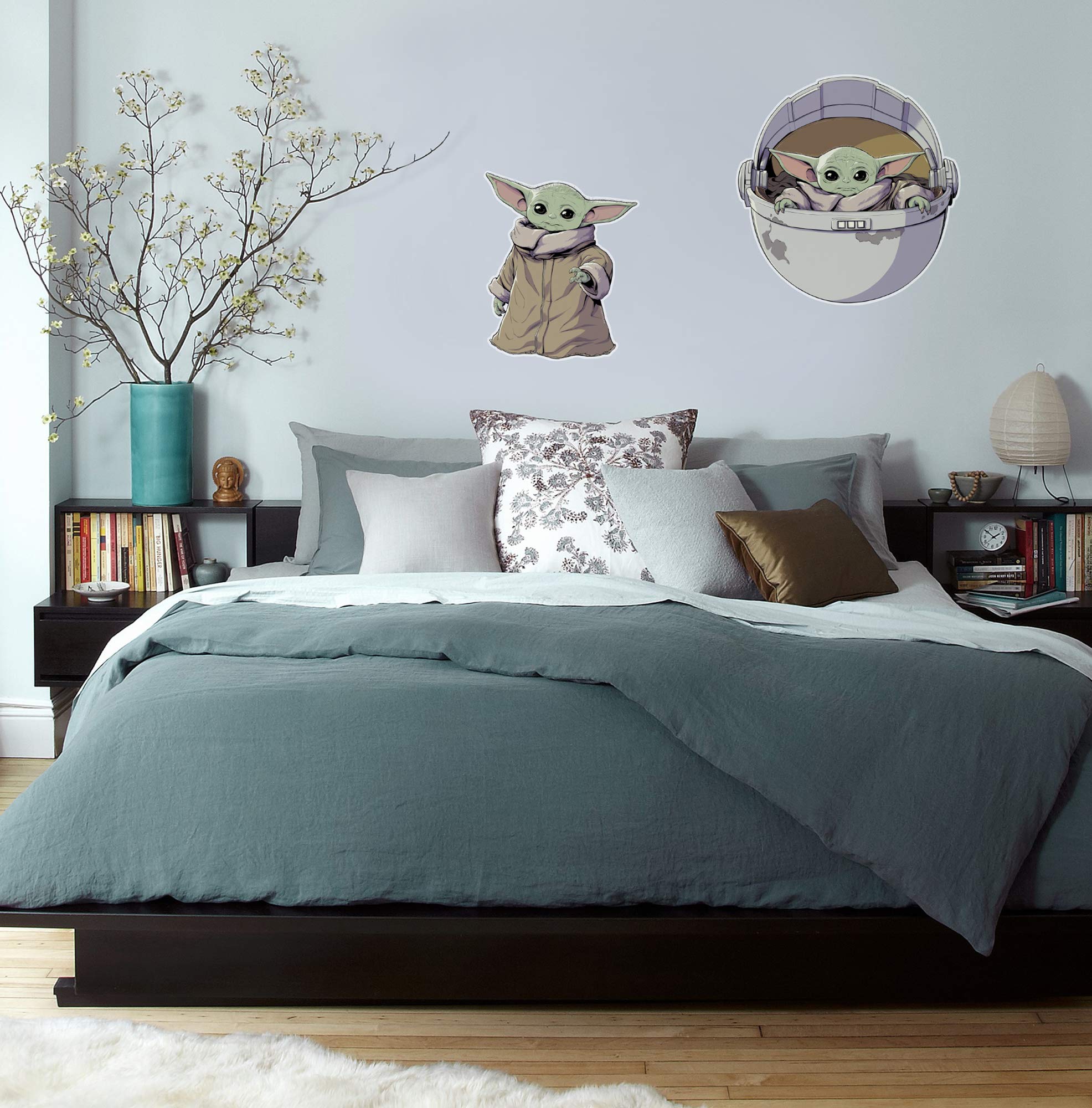 Komar Mandalorian Decorative Sticker | Star Wars The Child | Baby Yoda, Decoration, Wall Sticker, Size 50 x 70 cm | 14061h