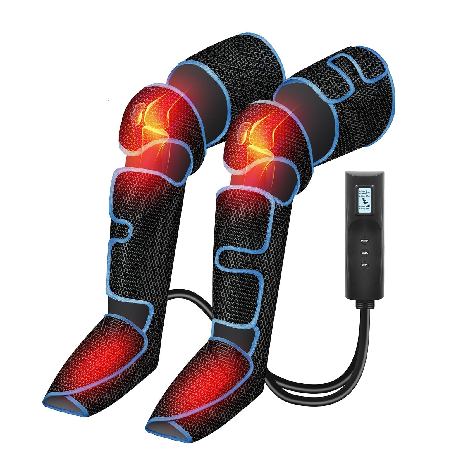 Photo 1 of CuPiLo Leg Massager with Heat, FSA Eligible HSA Air Compression Leg Massager for Blood Circulation and Pain Relief,Muscle Fatigue,Cramps,Swelling and Edema