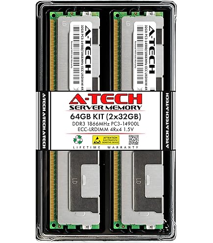 メモリー OWC 64GB DDR3 1333MHz Mac Pro 2009-2012 OWC 64GB (4x16GB) DDR3 ECC Registered CL9 PC3-10600 1333MHz