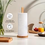 Premier Eco-friendly Kitchen Roll Holder Rubberwood Sturdy Base 31x12x12cm view 6
