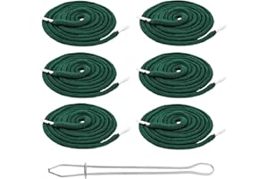 Mandala Crafts Forest Green Drawstring Replacement Draw Cord for Sweatpants Waist - 6 55 Inch Cotton Round Drawstrings Cord Hoodie String Replacement & Threader
