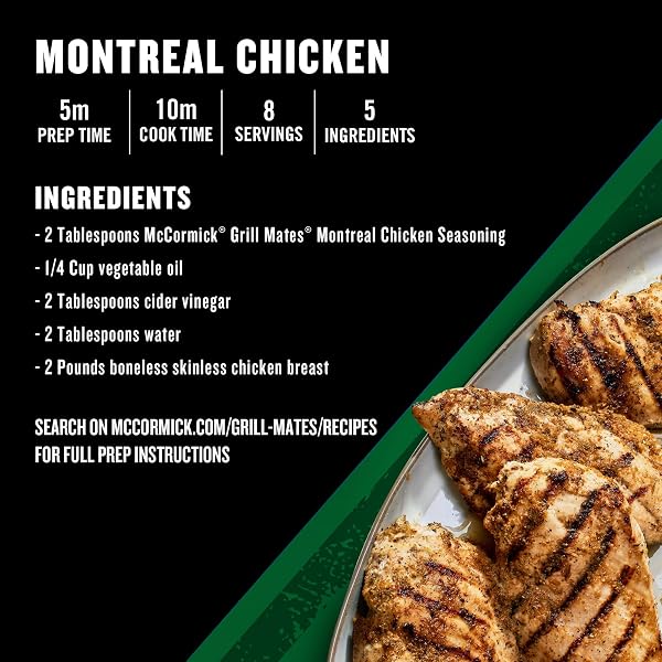 MCCORMICK GRILL MATES MONTREAL CHICKEN SEASONING, 8 OZ
