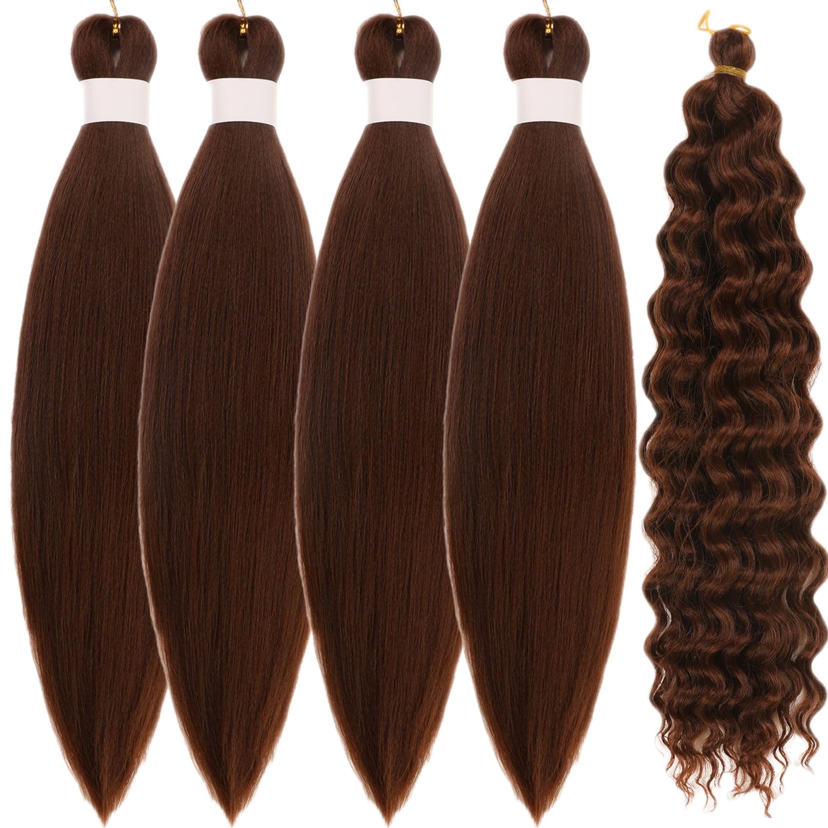 Brown Boho Braiding Hair Curly Braiding Hair for