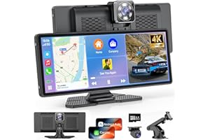 FAHREN 10.26" Wireless CarPlay & Android Auto Touchscreen Car Stereo, 4K Dash Cam & 2K Backup Camera, Bluetooth WiFi GPS Navigation, Voice Control, Music, Calls – Safer, Smarter Driving Upgrade