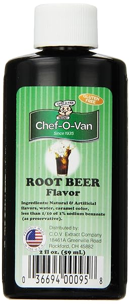 CHEF-O-VAN ROOT BEER FLAVORING, 2 OZ
