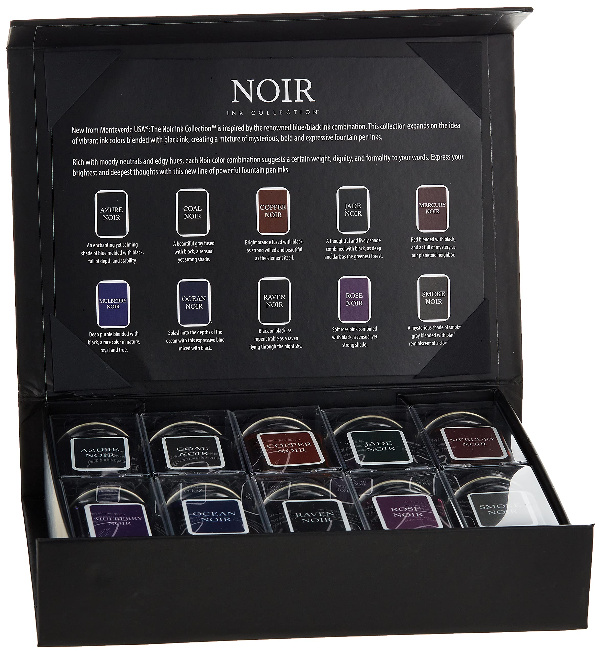 Monteverde MV12374 Noir Colours Ink Gift Set Collection (Pack of 10)
