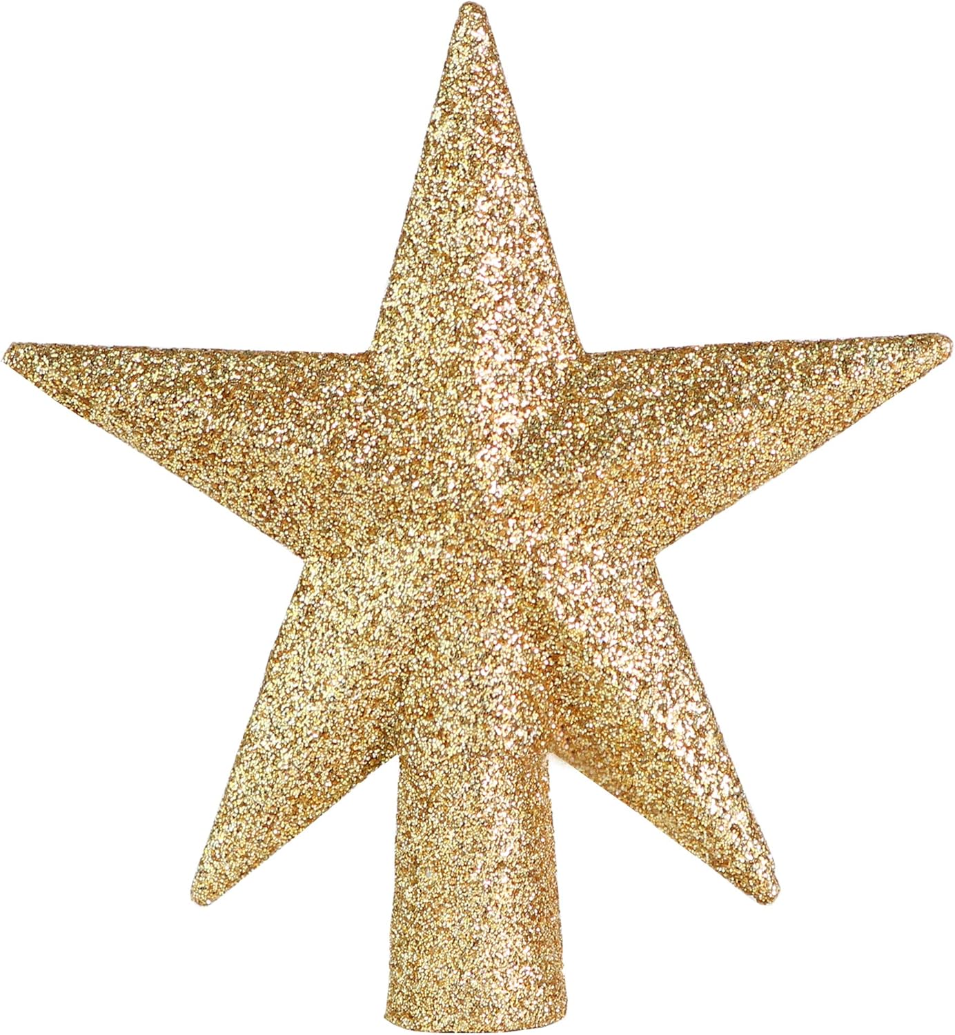 Tree Toppers - Ornativity Glitter Star Tree Topper - Christmas Small Decorative Holiday Bethlehem Star Ornament Topper (Gold)
