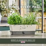 Cole & Mason Self-Watering Herb Keeper Plastic White Grey 3 Pots 85mm view 4