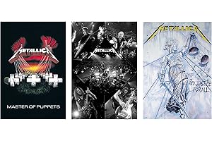 POSTER STOP ONLINE Metallica - 3 Piece Music Poster Set (Master Of Puppets, Live Montage, And Justice For All) (Size: 24" x 36" each)