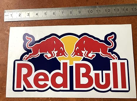 Aufkleber red bull sticker redbull sport action ski snowboard bike helm sticker 14cm