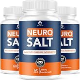 (3 Pack) Neuro Salt Capsules - Official NeuroSalt Pills Advanced Premium Formula Support Maximum Strength, All Natural Ingredients Vitamins for Overall Health &amp; Wellness, 180 Capsules for 3 Months