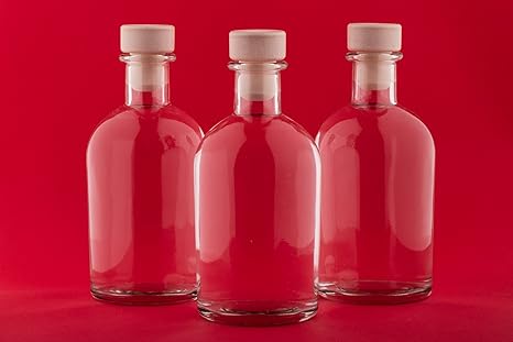 12 Leere Flaschen 250 Ml New Bost Griffkorken Apotheker Likorflaschen Glas Flaschen Essigflaschen Olflaschen Wasserflaschen 0 25 Liter L Flasche Zum Selbst Befullen Von Slkfactory Amazon De Kuche Haushalt