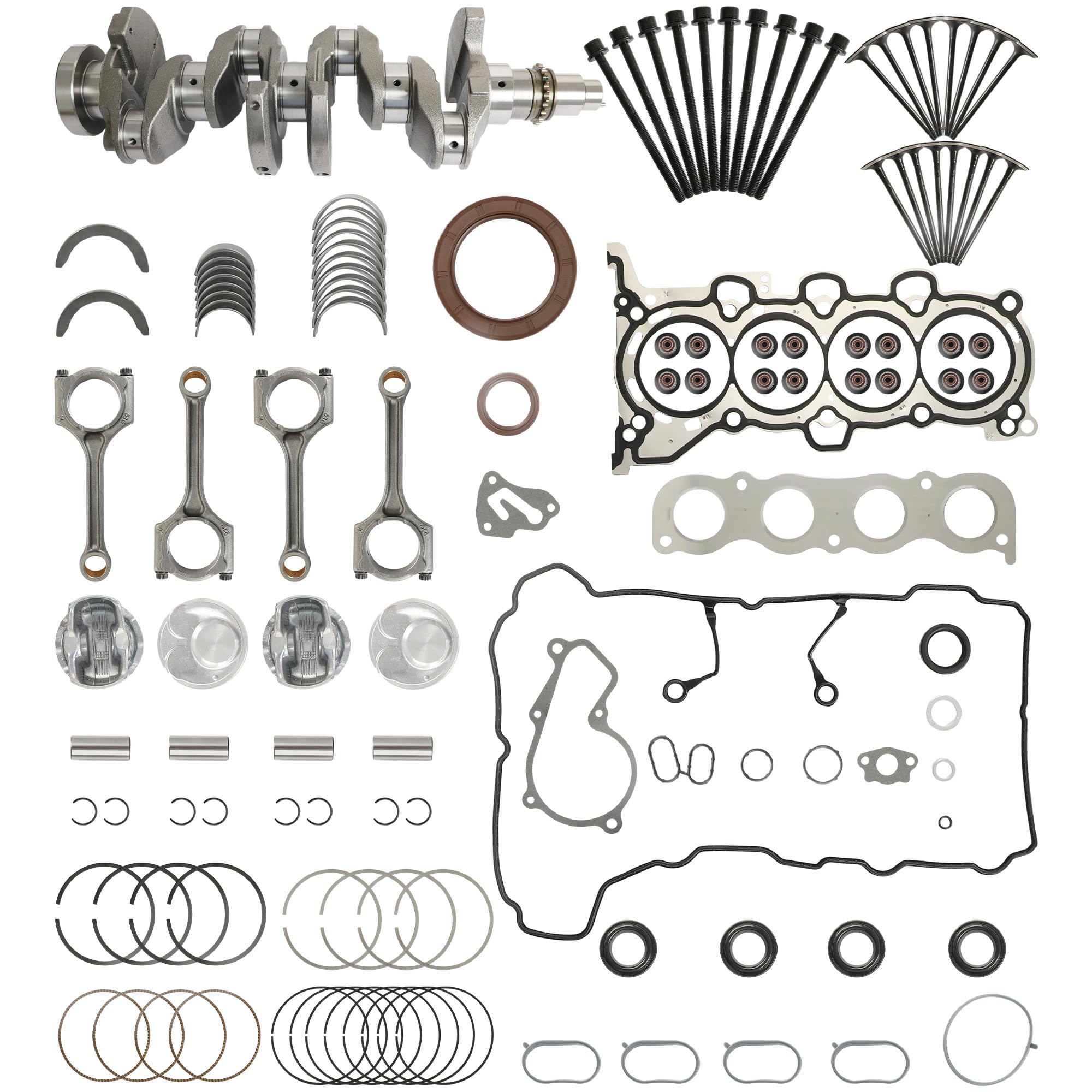 Photo 1 of G4NC Engine Rebuild Overhaul Kit w/Crankshaft Head Gasket Set & Connecting Rod Piston Kit Fit For Hyundai Tucson Elantra Kia Sonata Sportage Forte Carens Soul 2.0L 2012-2021 23040-2E000 23110-2E501