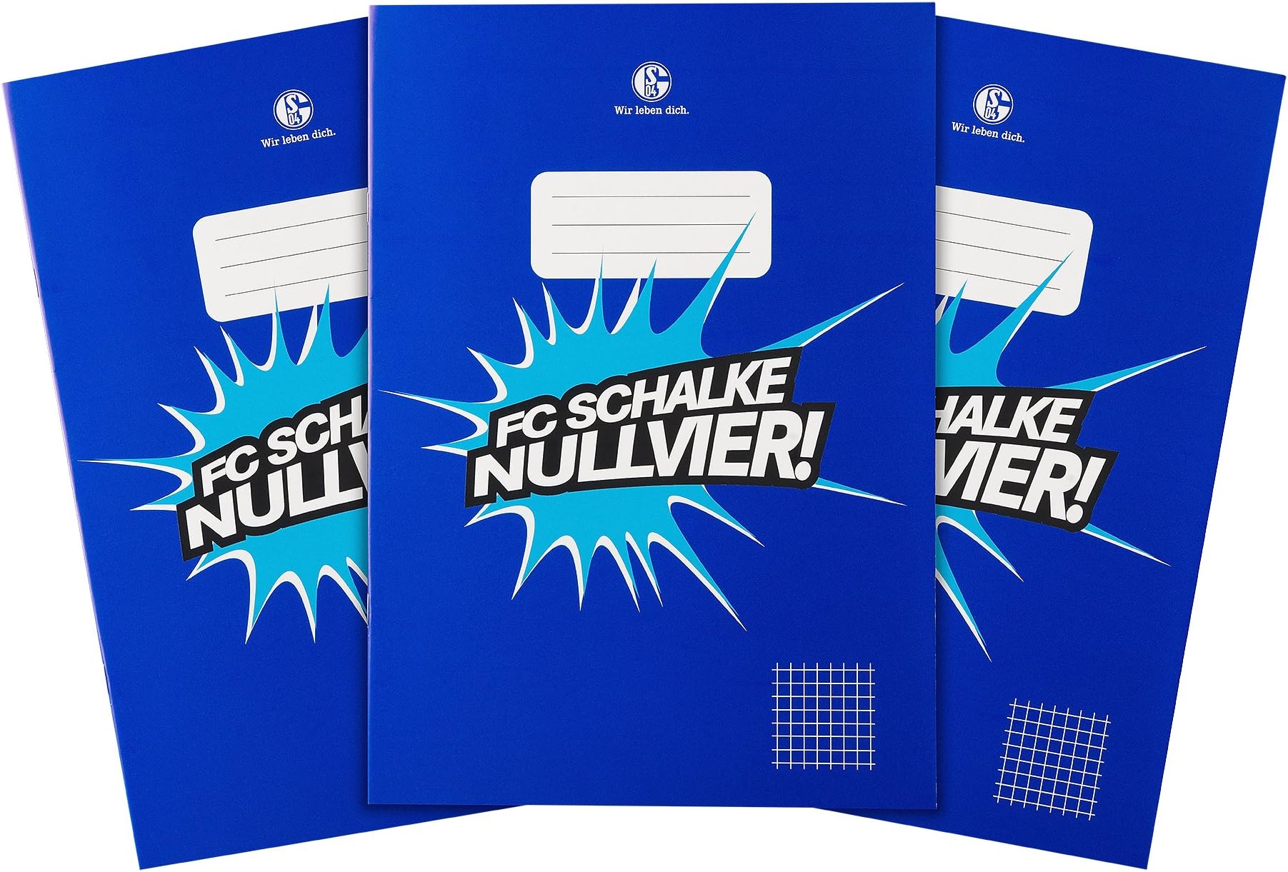 FC Schalke 04 Exercise Book Set/School Exercise Books Pack of 3