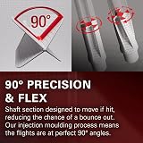 Target Darts K Flex Integrated Flights and Shafts No.6 Medium Clear Pack of 3 view 4