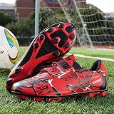 Hanani Boys Girls Football Boots FG/AG Kids Sneakers Red Unisex view 3