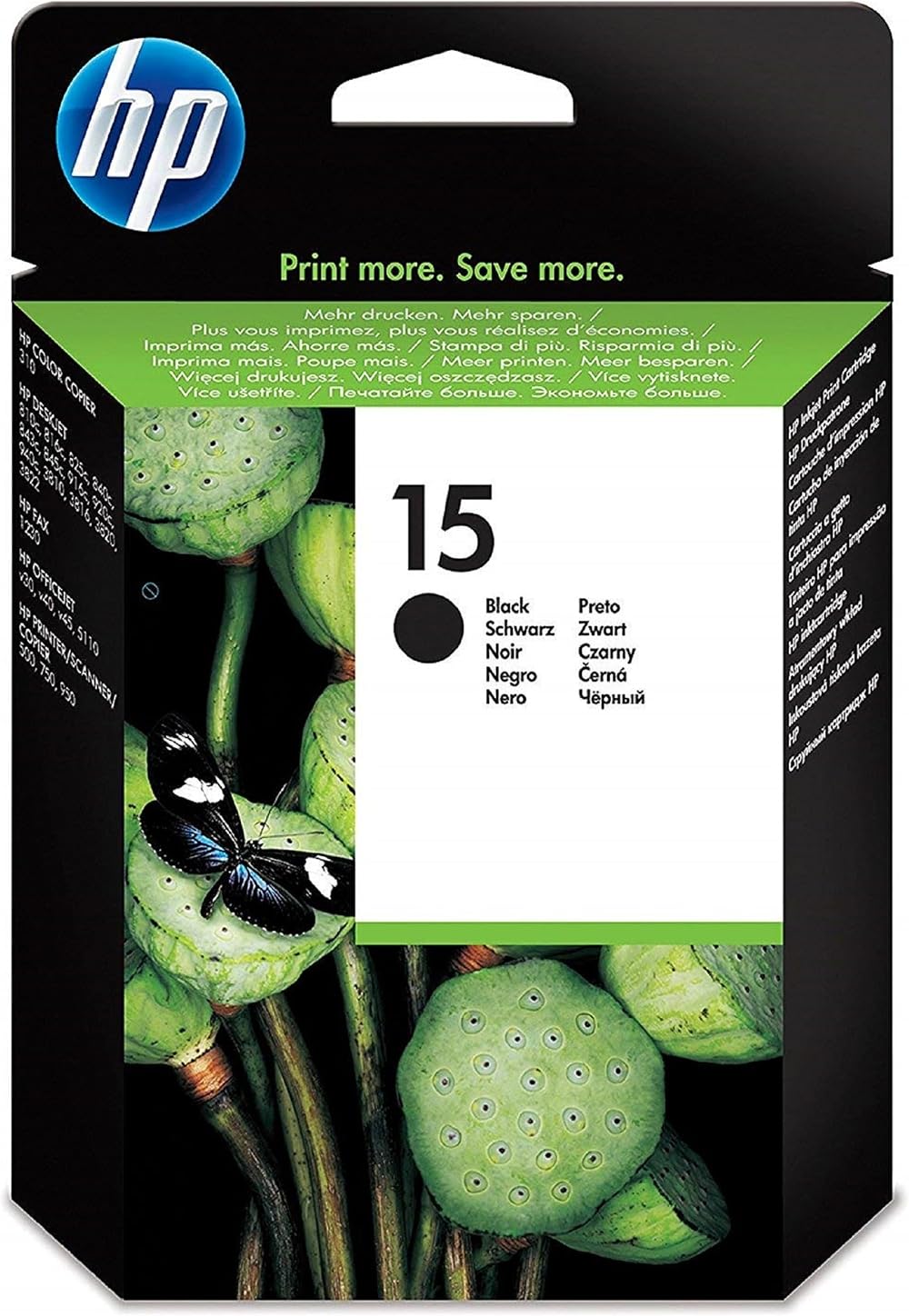 HP C6615DE 15 Large Black Original Ink Cartridge Single Pack HP Thermal Inkjet
