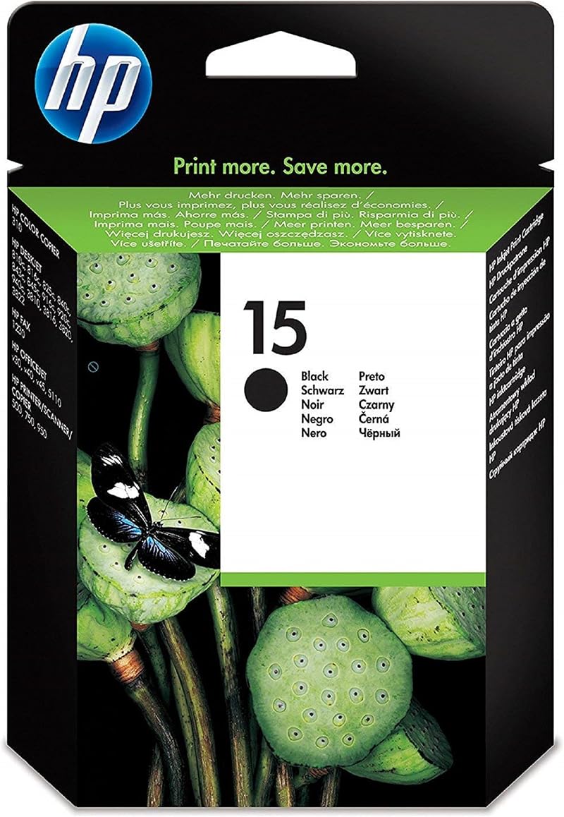 HP C6615DE 15 Large Black Original Ink Cartridge Single Pack HP Thermal Inkjet