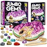 XXTOYS Gemstone Dig Kit - Discover 18 Real Gemstones and Crystals for Kids - Science Kits Activity, STEM Toys for Age 6+, Edu