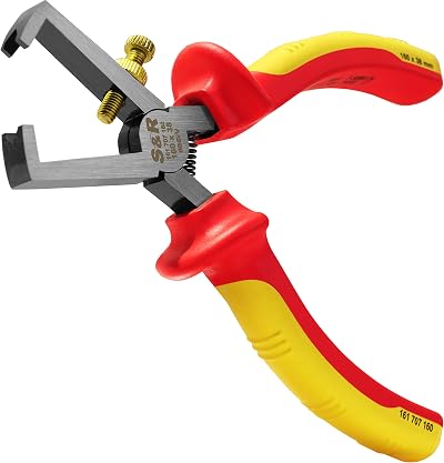 S&R 160mm VDE Stripping Pliers 1000V Insulated Wire Stripper Chrome Vanadium