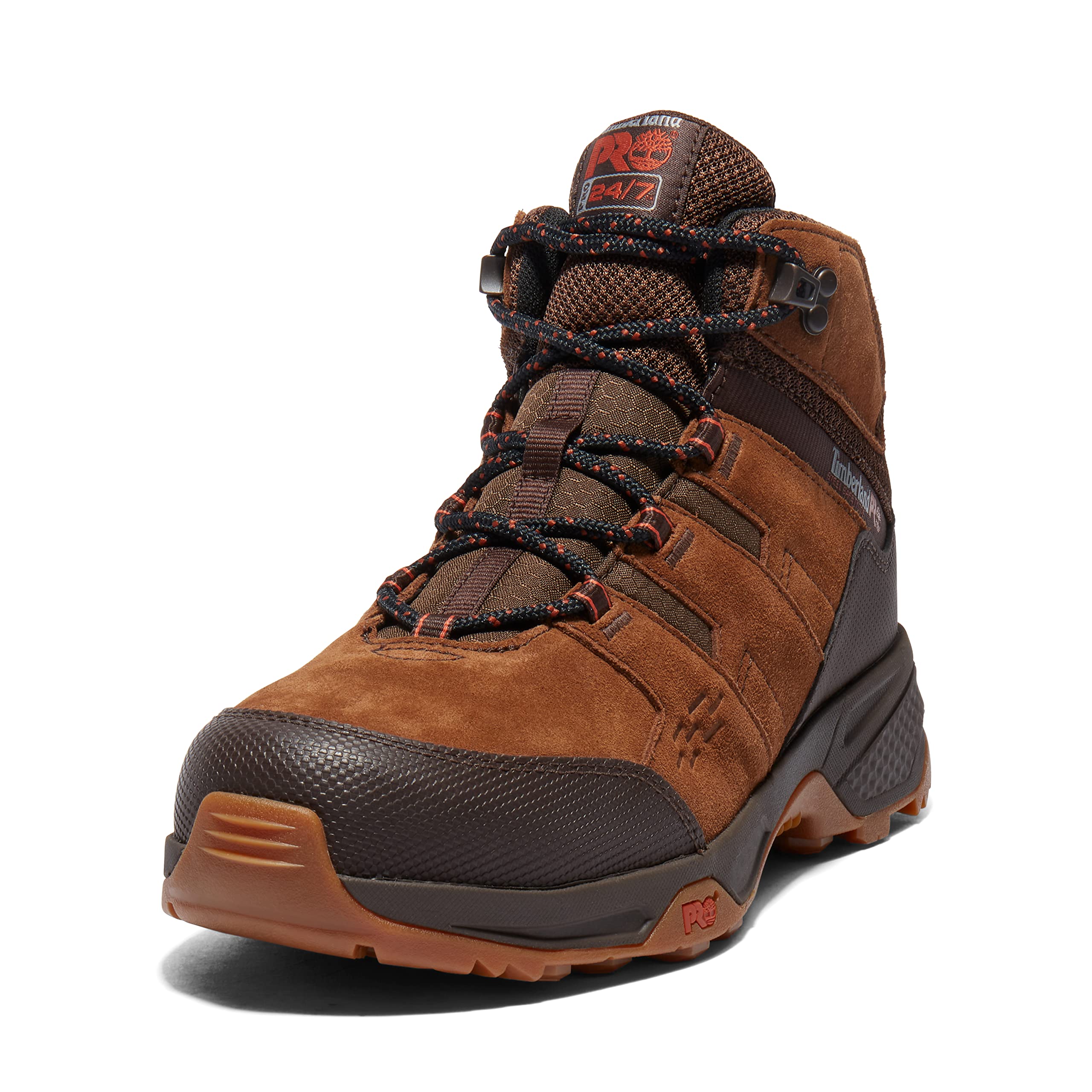 Timberland PRO Men’s Switchback LT Steel Safety Toe Industrial Hiking Work Boot, Brown/Gum, 13M