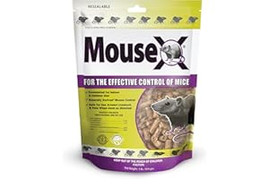 MouseX 1lb Bag, All-Natural Poison Free, Effective Against All Species of Rats and Mice - EcoClear Products